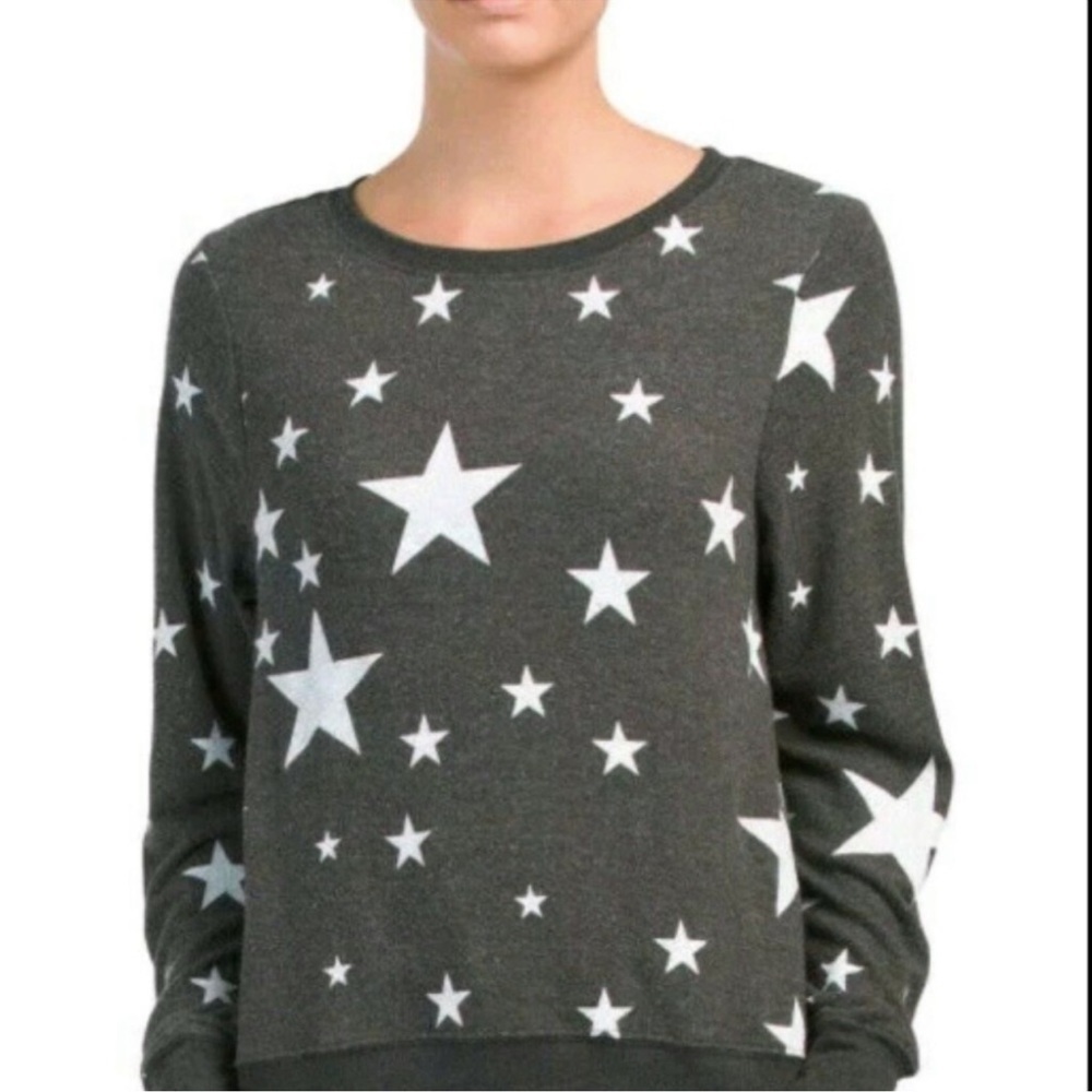 WILDFOX COUTURE HEATHER STAR SWEATER Size XS